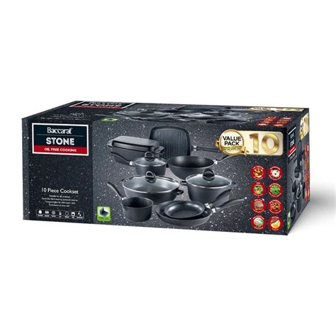 baccarat stone wok|Baccarat STONE 10 Piece Cast Aluminium Cookware Set with Wok.
